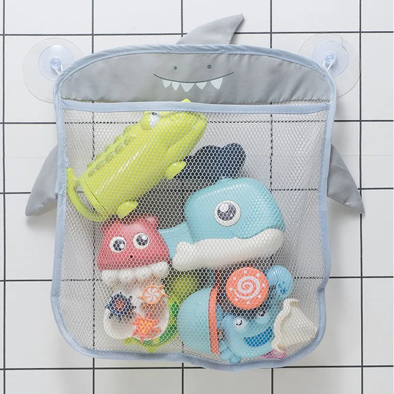 Suction Cup Mesh Toy Storage Bag for Bathtub