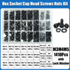 12.9 Grade Carbon Steel Hex Socket Cap Screw and Nut Assortment Kit