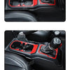 Black ABS gear shift panel and cup holder trim cover for Jeep Wrangler JL and Gladiator JT