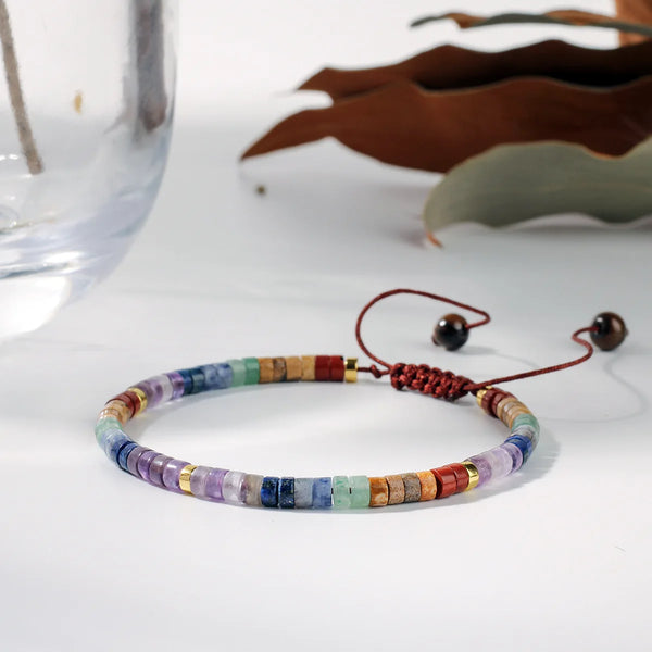 Natürlicher Chakra-Armband aus Edelsteinen