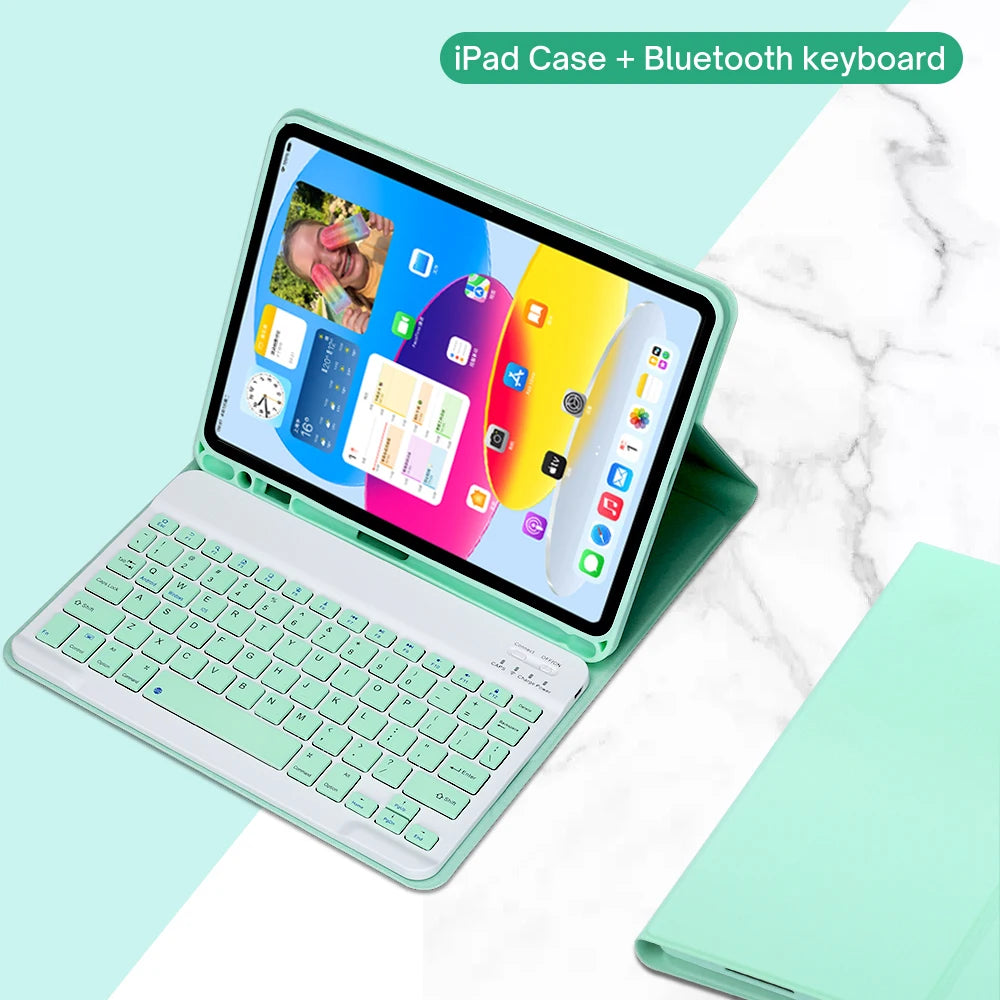 Detachable Keyboard Case for iPad 10th Gen and iPad 11th Gen (A16)