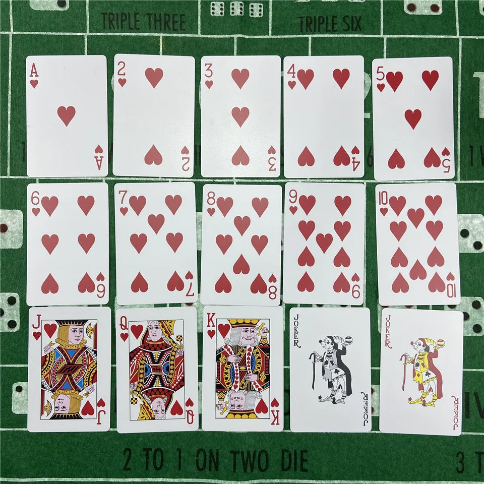 Durable PVC Playing Cards – Waterproof Poker Deck for Texas Hold'em, Baccarat & More