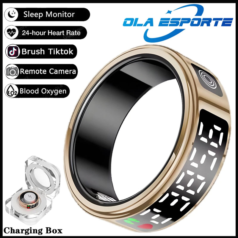Smart Health Ring with LED Display