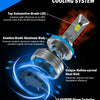 H11/H9/H8 and 9005/HB3 LED Headlight Bulbs Combo with Fan - 6500K Cool White