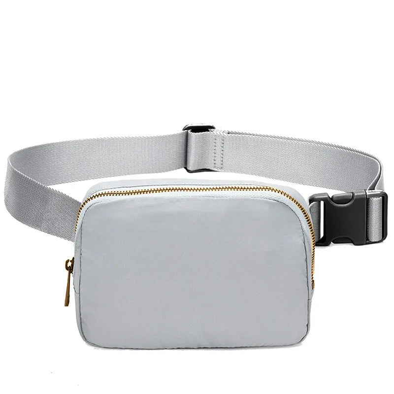 Versatile Nylon Waist Pack with Zippered Pockets