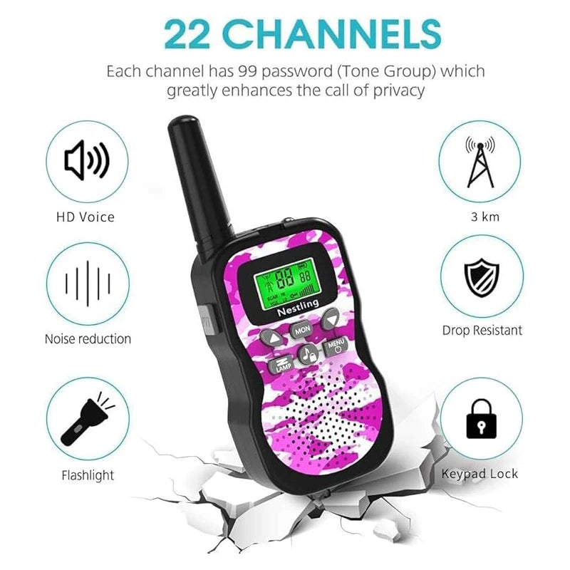 Walkie Talkies para Niños (Pack de 3)