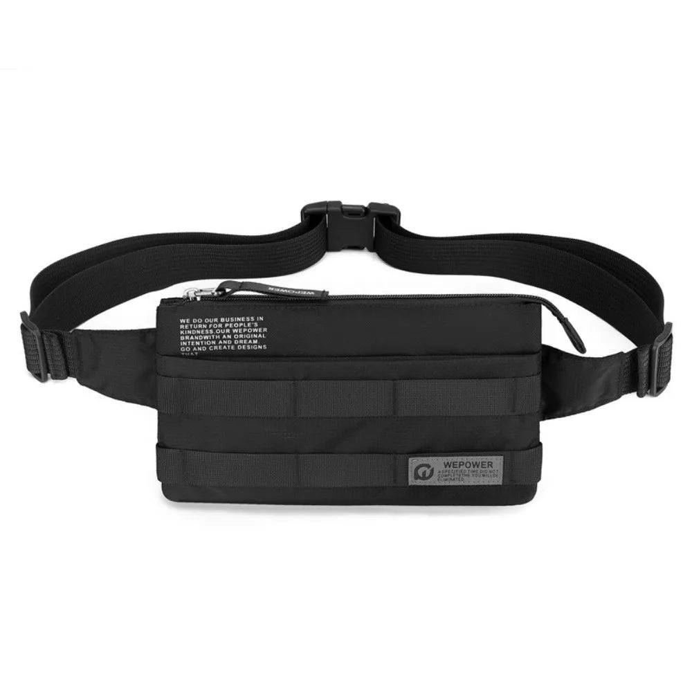 Vintage Style Crossbody Chest Bag for Men – Compact Nylon Shoulder Pack