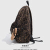 Leopard Print Casual Backpack for School & Daily Use