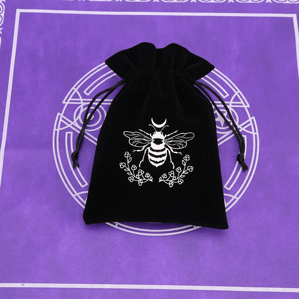 Black Velvet Tarot Card Storage Bag