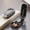 Portable Pill Cutter and Storage Box with Dustproof Lid
