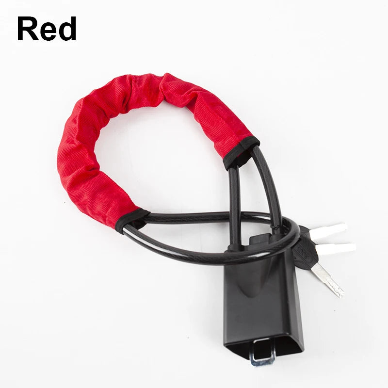 Universal Steering Wheel and Seat Belt Anti-Theft Lock with 2 Keys