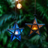 Forged Iron Star Hanging Candlestick