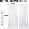 Shimmering Satin Backdrop Curtain Panels