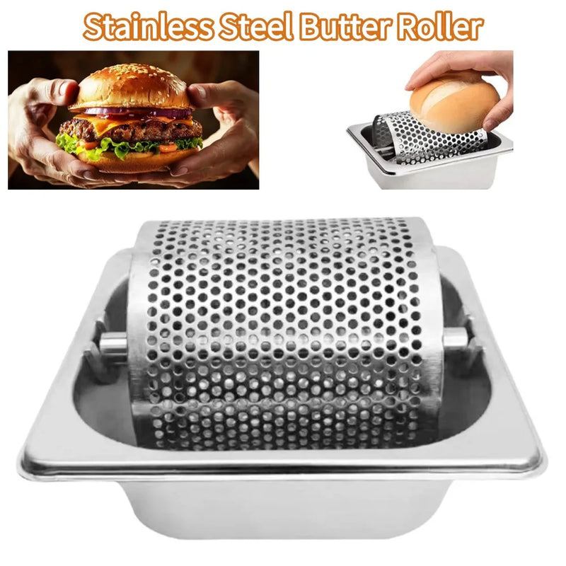 Stainless Steel Butter Roller with Base