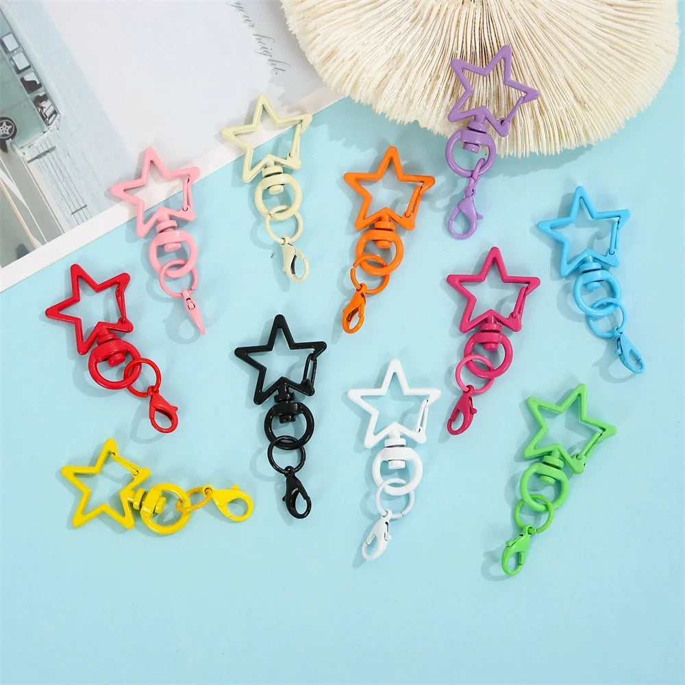 Colorful Metal Lobster Clasp Keychain Hooks for DIY Jewelry Making
