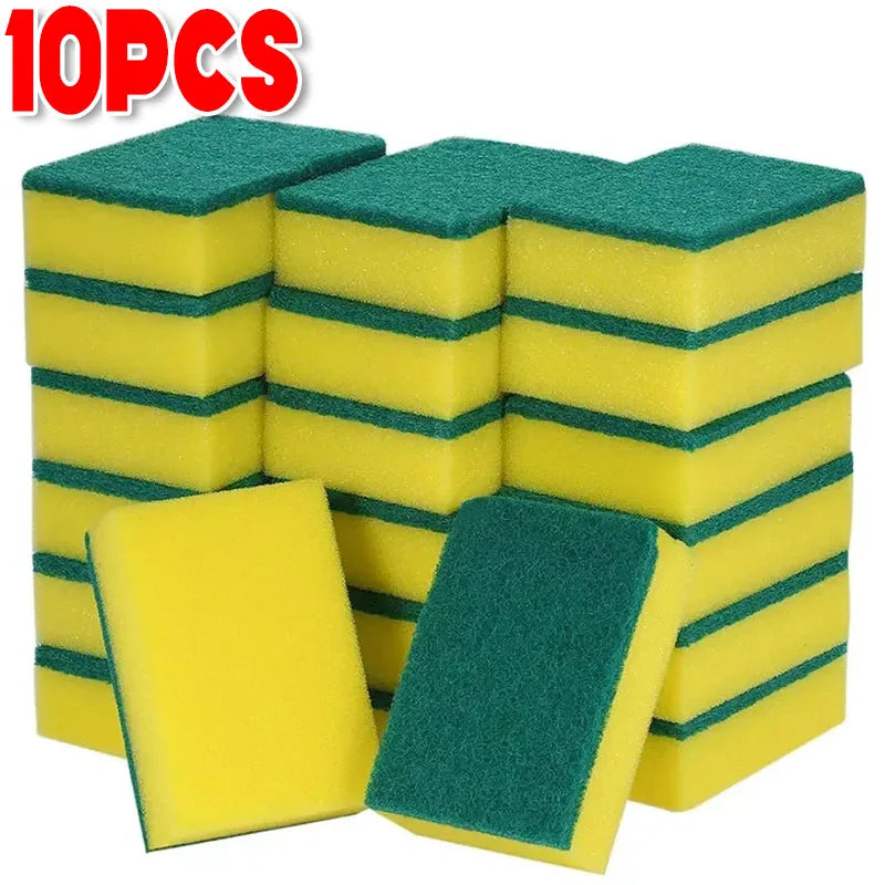 Microfiber Scrub Sponges for Kitchen Cleaning (5-Pack)