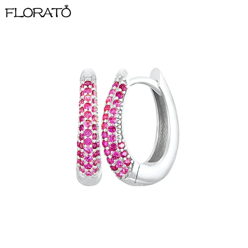 Minimalist CZ Huggie Hoop Earrings