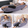 U-Shaped Full Body Pregnancy Pillow with Removable Velvet Cover