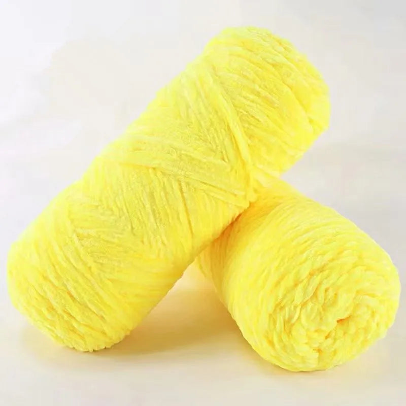 Soft Chenille Yarn for Knitting and Crochet