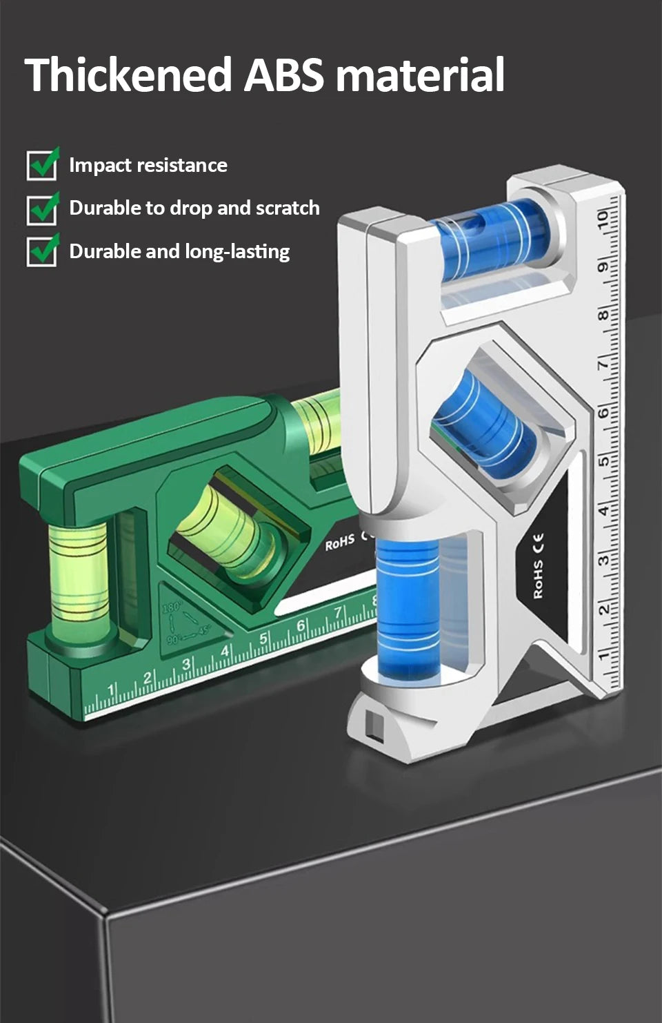 Magnetic Pocket Level Gauge with 3-Axis Precision