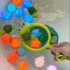 Glow-in-the-Dark Animal Bath Toy Set with Floating Net