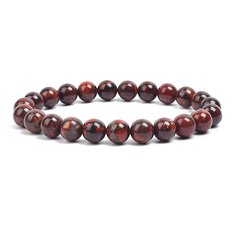 Armband aus Natursteinperlen