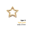 Star-Shaped Zinc Alloy Carabiner Clip for Bags and Belts