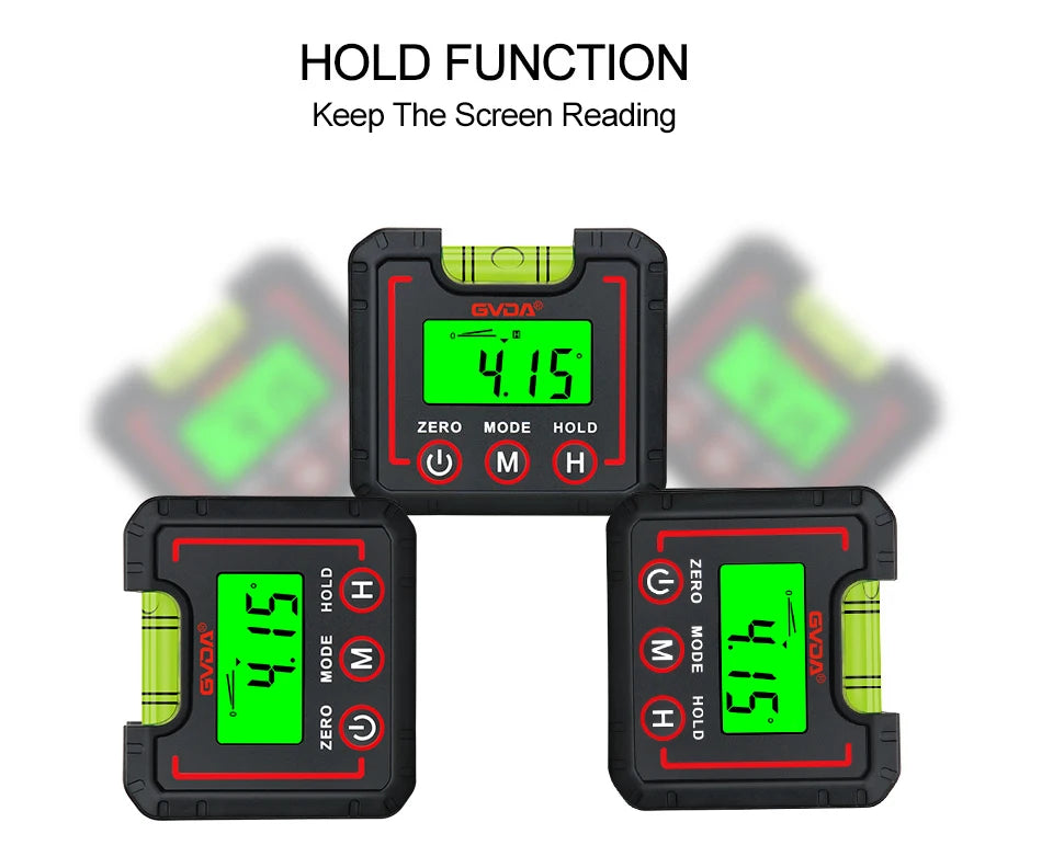Digital Angle Gauge and Inclinometer with Magnetic Base