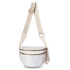 Women's Checkered Fanny Pack with Adjustable Crossbody Strap