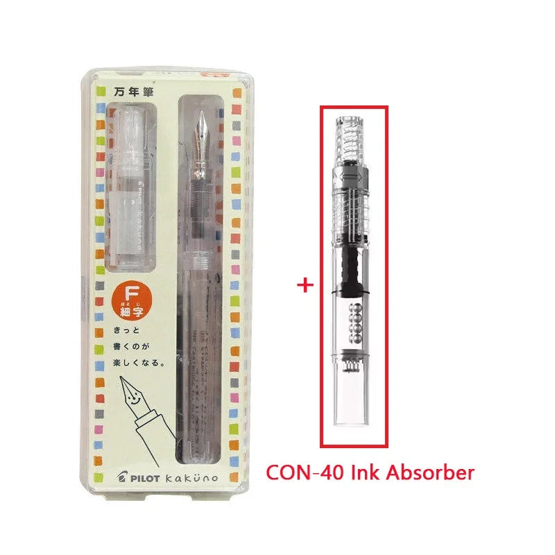 Kakuno Transparent Fountain Pen with Smiley Nib