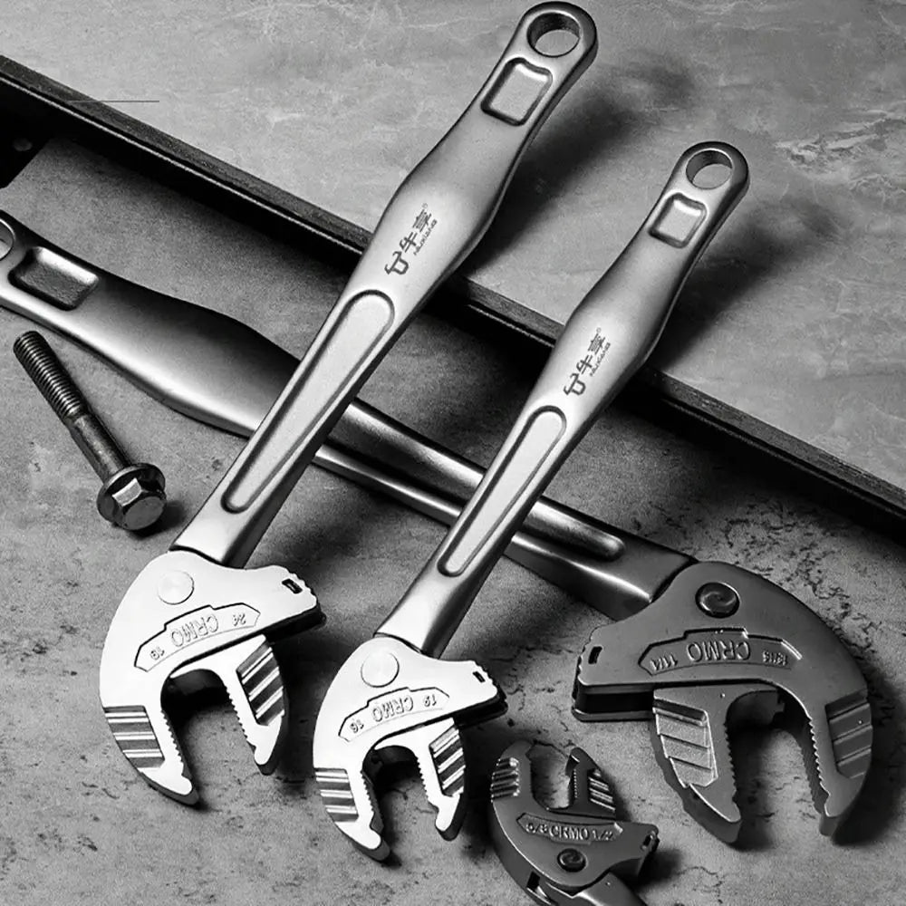 Heavy-Duty Adjustable Crab Claw Wrench