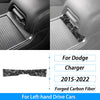 Compteur de vitesse et garniture de ventilation en fibre de carbone forgée pour une Dodge Charger 2015-2022