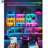 Smart RGB LED Strip Lights with Music Sync & App Control