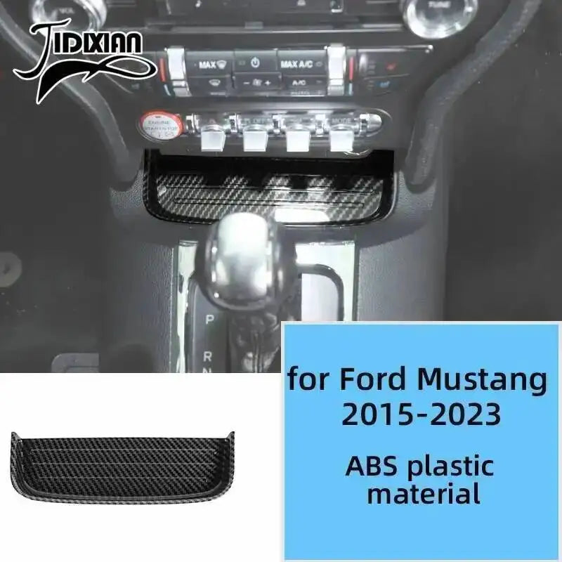 Carbon fiber grain decorative trim kit for Ford Mustang 2015-2023