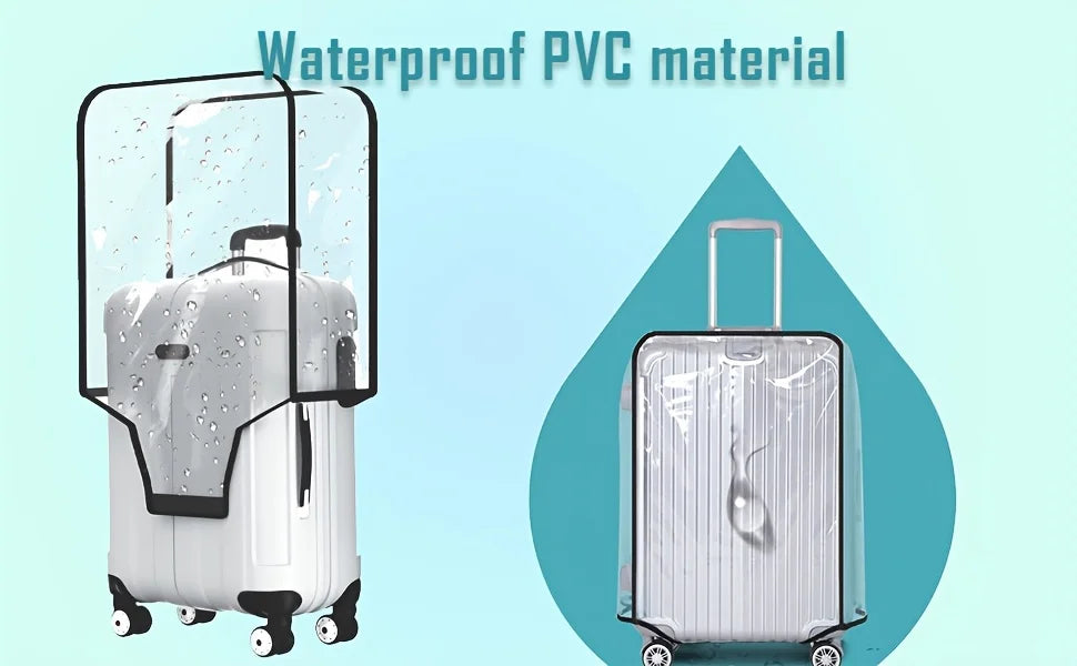 Transparent PVC Luggage Cover Set – Dustproof & Scratch-Resistant for 20–28 inch Suitcases