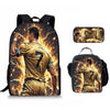 Soccer Star Backpack Set for Kids with Lunch Bag & Pencil Case