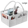 Felt Baby Diaper Caddy Organizer with Pockets and Removable Divider