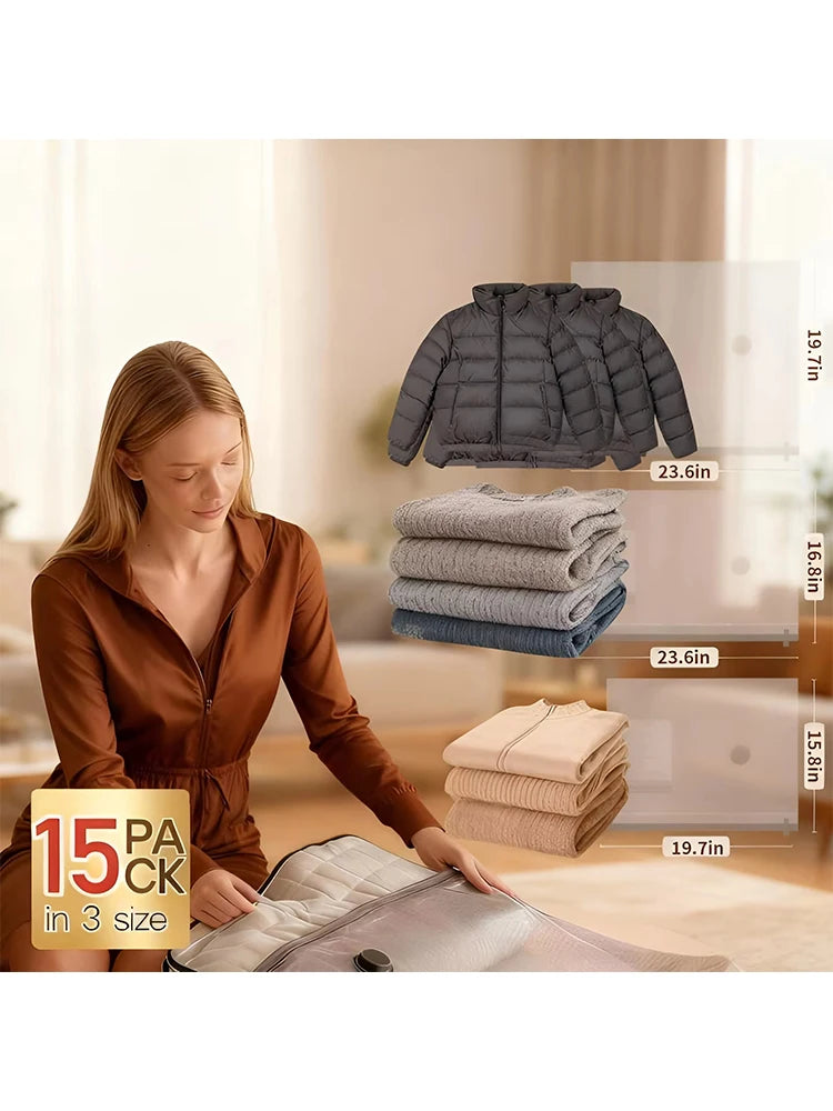 Cordless Vacuum Storage Set with Rechargeable Pump