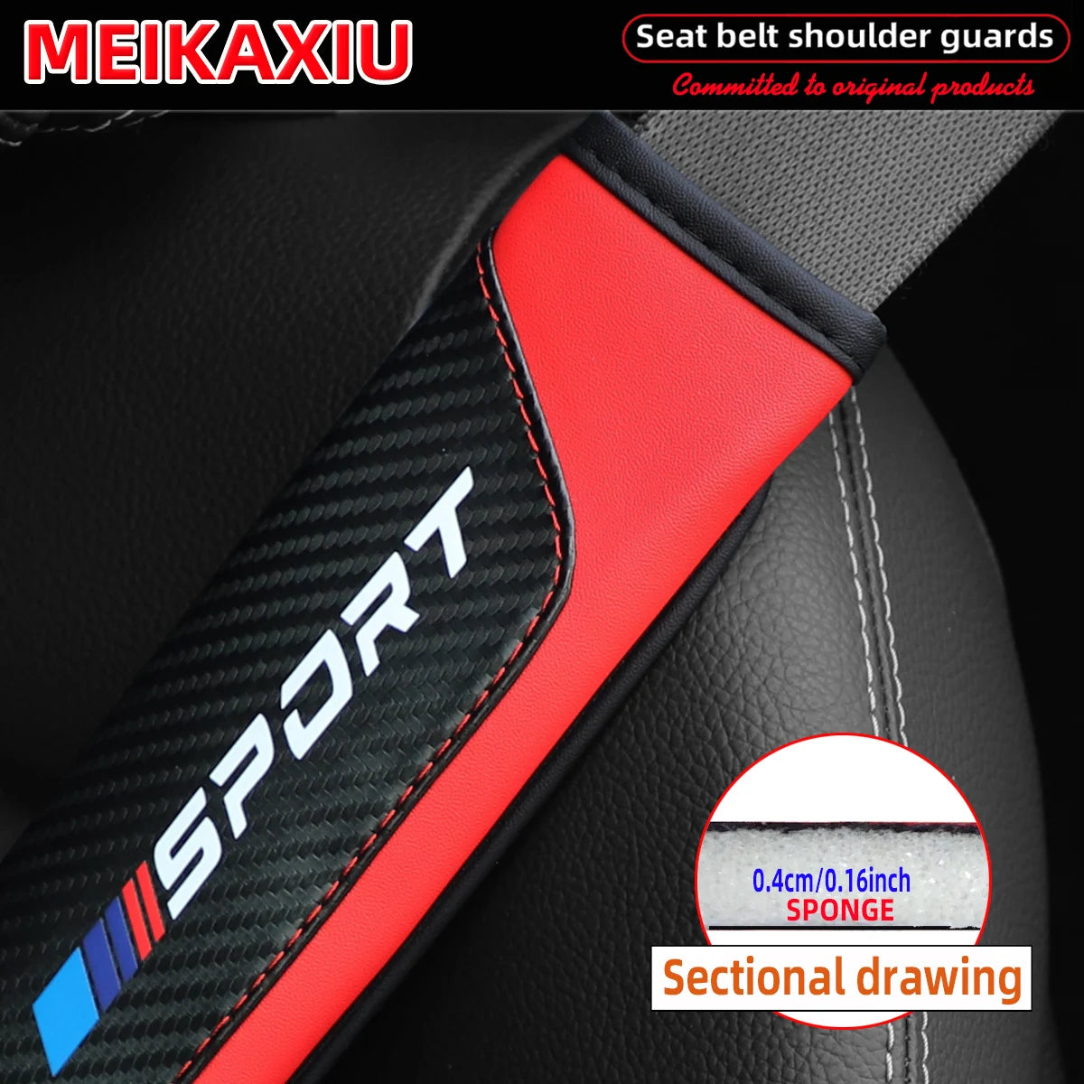Carbon Fiber Seat Belt Shoulder Pad Cover
