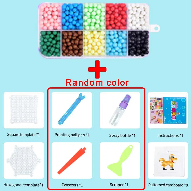 Magic Water Spray Beads Craft Kit – 1000 Colorful Beads for DIY Art Projects