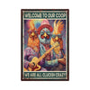 Retro Funny Chicken Farm Metal Sign for Kitchen and Coop
