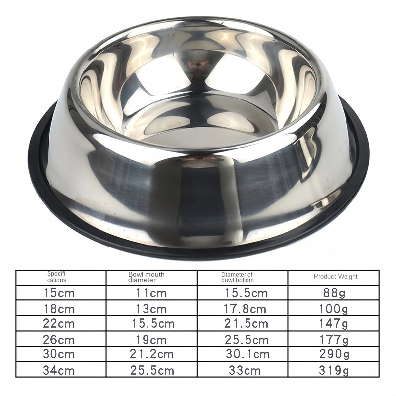 Stainless Steel Pet Feeding & Water Bowl