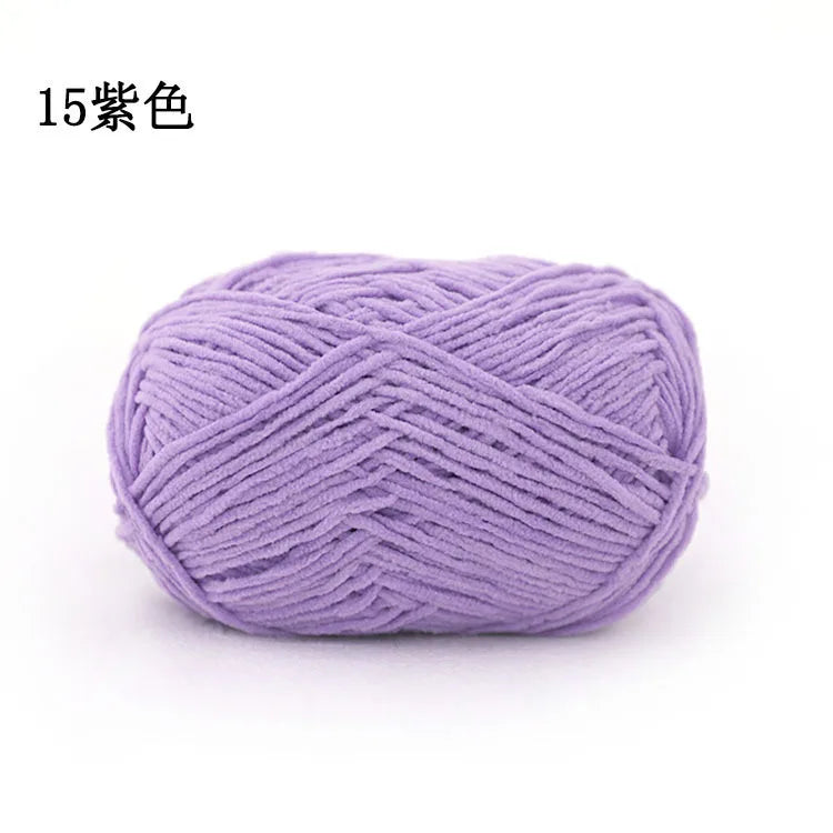 Matte Chenille Yarn for Crochet and Knitting