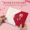3D Pop-Up Birthday Rose Card with Envelope