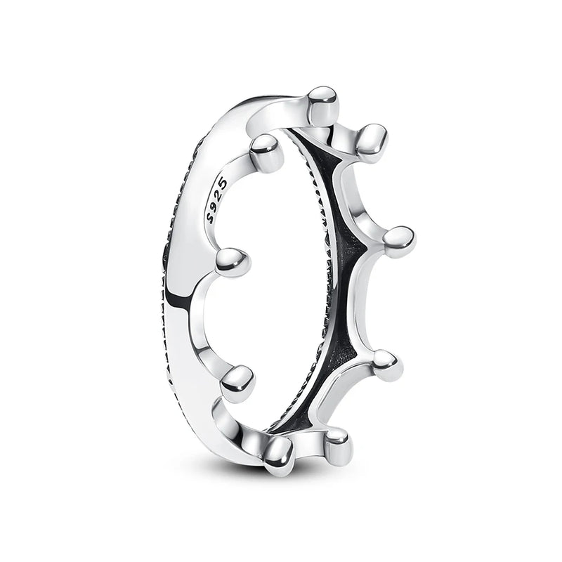 Sterling Silver Heart Ring with Cubic Zirconia