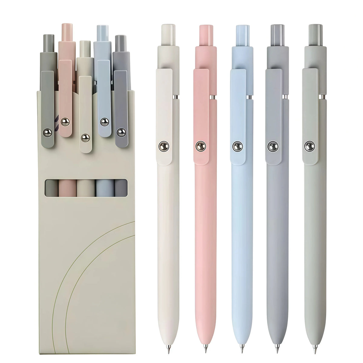 Morandi Soft-Touch Gel Pens - 0.5mm Quick-Dry Ink
