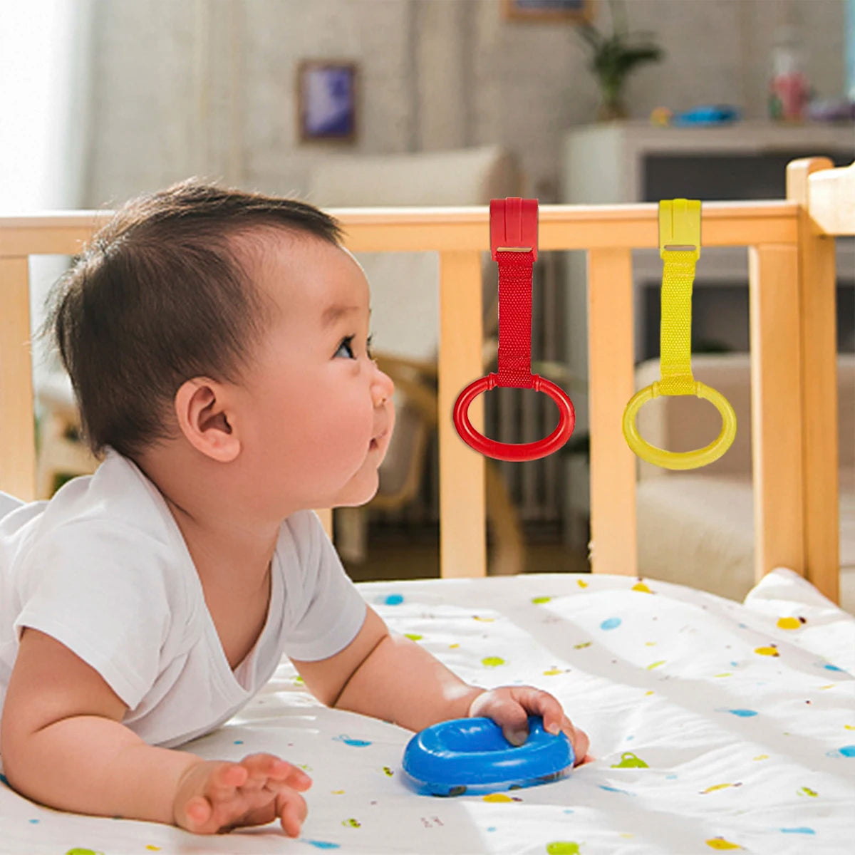 Baby Crib Pull Rings for Standing and Balance Training