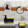 3-in-1 Kitchen Soap Dispenser with Sponge Caddy