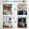 Elegant Mosquito Net Canopy for Bed – Fine Mesh Protection