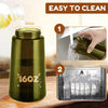 2-in-1 Öl-Sprühflasche & Dosierflasche aus braunem Glas